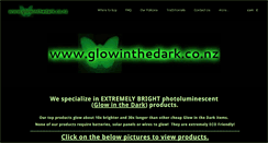 Desktop Screenshot of glowinthedark.co.nz